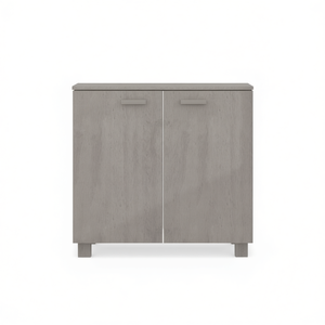Light Grey Solid Pine Wood <b>Sideboard</b> 33.5x13.8x31.5 In Modern Design Home Furniture - Product Image 1