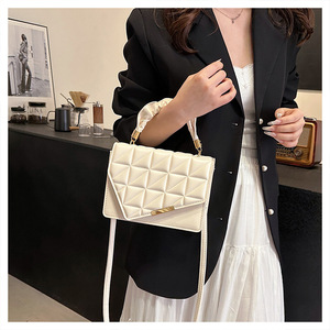 Chất lượng cao đa mục đích Kim Cương-Mô hình Crossbody Vai Túi mới hợp thời trang xếp li Thiết kế túi xách cho phụ nữ thời trang PU - Product Image 3