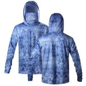 Sudadera con Capucha de Pesca Larga Unisex de Talla Grande Personalizada y Cómoda, Diseño Sublimado de Camuflaje, Protección UV UPF 50+, Transpirable - Product Image 5
