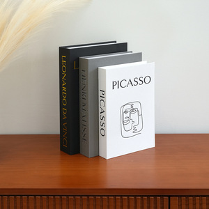 Scatola Decorativa a Forma <span class=keywords><strong>di</strong></span> Libro Personalizzata per Arredamento Casa, Libro Finto in Lino Artigianale con Chiusura Magnetica - Product Image 4