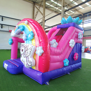 Château gonflable licorne pour enfants WINSUN, usage commercial extérieur, trampoline en PVC, certifié CE, sans plomb, ignifuge - Product Image 5