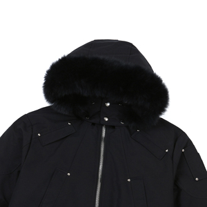 เสื้อแจ็คเก็ต Moose Classic Bomber Knuckles Down สีดำ มีฮู้ดขนเฟอร์ กันลม เสื้อคลุมกันหนาว - Product Image 3