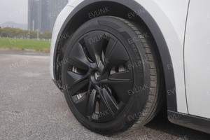 Capuchons directs d'usine 19 pouces modèle Y voiture ABS couvercle de moyeu de roue en plastique Gemini Design pour Tesla modèle Y - Product Image 3