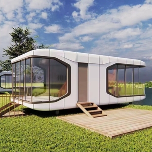 <span class=keywords><strong>Casa</strong></span> Cápsula Prefabricada de Lujo, Cabaña Modular <span class=keywords><strong>con</strong></span> Cristal Panorámico para Hoteles, Resorts y Glamping - Product Image 1
