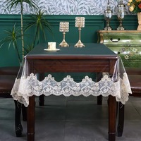 Nappe en PVC directement de l'usine, lavable, imperméable, résistante à l'huile, brodée, résistante à l'usure, antidérapante, transparente, pour la maison