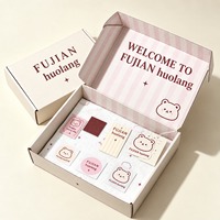 Boîte à donuts en papier - Boîte rigide biodégradable pour la restauration à emporter avec laminage mat