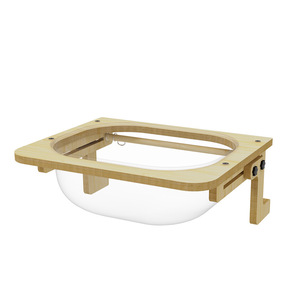 Hamaca para Gatos de Madera Maciza, Cápsula Espacial Transparente, Sin Perforaciones, para Ventana o Balcón - Product Image 3