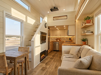 Maison préfabriquée légère en acier de haute qualité sur roues, maison mobile modulaire, remorque portable de 20 pieds, villa fabriquée en Chine