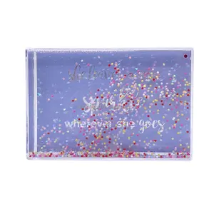 Wholesales Picture Photo Frame Sparkle Shake me Glitter Picture Frame Colorful Floating Balls Liquid Photo Frame