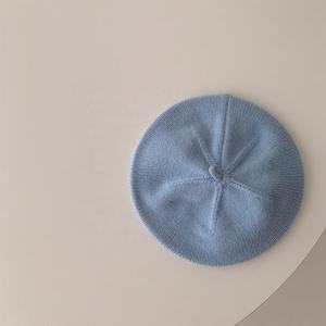 WD-A963 bébé béret chapeau enfant en bas âge hiver bonnet <span class=keywords><strong>tricot</strong></span>é petites filles élégant chapeau chaud pour 0 ~ 3 ans - Product Image 3
