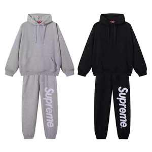 Nuovo Set Trendy con <span class=keywords><strong>Felpa</strong></span> con Cappuccio e Pantaloni, Ricamo sul Retro, Vestibilità Comoda - Product Image 3