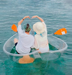 Bateaux à rames pour la dérive, en polycarbonate <span class=keywords><strong>transparent</strong></span> en forme de cœur, deux places, fond en verre <span class=keywords><strong>transparent</strong></span>, écologiques, durables et stables - Product Image 3