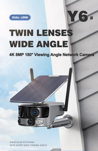 OEM/ODM Outdoor <b>Security</b> <b>Solar</b> CCTV 8.0MP Zoom 4G Dual Lens <b>Camera</b> with 180 Degree PTZ Alarm Linkage Model Y6 - Product Image 5