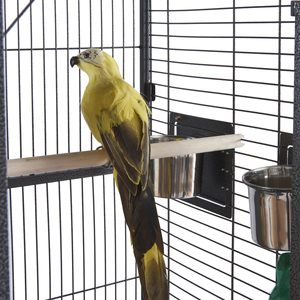Groothandel Vogelkooi met Speeltuin op het Dak + Wielen |   Grote papegaaienvolière voor thuisgebruik - Product Image 6