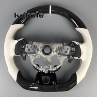 Volant en cuir blanc et fibre de carbone pour Toyota Camry 9ème génération, personnalisable, compatible avec les modèles SE, LE, XSE, Avalon 2024, 2025, 2026