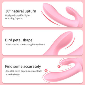 Vibrateur rechargeable à double tête en silicone à 12 fréquences pour adultes - Product Image 2