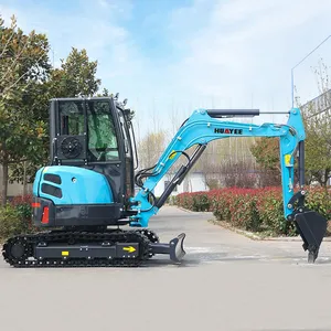 Orchard Greenhouse Small Excavators Price Agricultural Digging Trenches Multifunctional 3500kg Mini Crawler Excavator For Sale