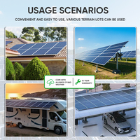 Panneaux solaires de qualité en gros, type n, 590w, 595w, 600w, bifaciaux, en aluminium, monocristallins, pour l'électricité domestique