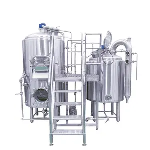 TIANTAI beer equipment 500liters 5HL turnkey mirror electric heated two vessel brewhouse micro beer brewing system for sale