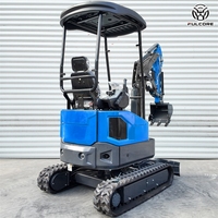 Livraison Gratuite Mini-Excavatrice FULCORE à Châssis Réglable, Utilisation Polyvalente pour la Construction Résidentielle