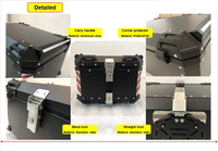 55L moto top box jonction arrière transporteur boîte merveilleux queue sac 6 volts 2024 moto côté boîte australie