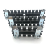 Plaques de fixation de câbles anti-tension (polyamide/acier à ressort) -94 V0 ignifuges -40 +140 pour montage par fixation à clipser