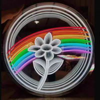 Panneau lumineux de sol Abyss 3D sans fil personnalisable pour piste de danse de boîte de nuit IP65