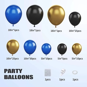 111 pièces bleu or ballon guirlande arc <span class=keywords><strong>Kit</strong></span> pour toile de fond de mariage vacances décor à la maison ballons fête d'anniversaire Kits de célébration - Product Image 3
