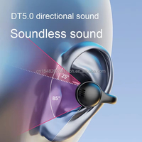 Auriculares Bluetooth Deportivos X51 con Clip para la Oreja, Micrófono con Cancelación de Ruido, Compatibles con Carga de Teléfono, Banco de Energía, Auriculares Estéreo Inalámbricos OWS