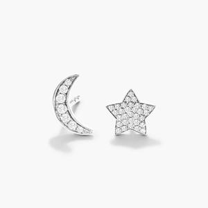 High Shine Premium 925 <b>Sterling</b> <b>Silver</b> Moissanite Diamond <b>Stud</b> Earrings Elegant Women's Fine Jewelry Wedding Anniversary Daily - Product Image 1
