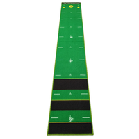 Tapis de golf d'intérieur personnalisé 100% nylon, hauteur de pile 3,5 mm, tapis de putting réaliste avec support antidérapant en TPR pour la maison et le bureau