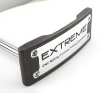 Putter de golf sur mesure OEM usiné CNC, poids réglable, en acier inoxydable, type mallet, pour droitier, vente en gros aux marques de golf