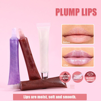 Gloss à lèvres scintillant personnalisé, rouge à lèvres liquide hydratant et repulpant, teinte à lèvres hydratante haute brillance pour des lèvres plus pulpeuses