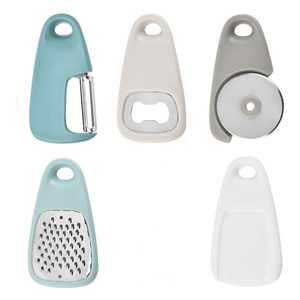 NUEVAS herramientas de cocina <span class=keywords><strong>5</strong></span> <span class=keywords><strong>en</strong></span> <span class=keywords><strong>1</strong></span> Gadgets Set <span class=keywords><strong>Pelador</strong></span> cortador de alambre colgante y juego de abrebotellas portátil - Product Image 2