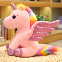 Boneka Unicorn Berbagai Ukuran, Isi Kapas PP Super Lembut, Hadiah Ulang Tahun Sempurna untuk Anak-anak, Menenangkan, Cocok untuk Festival dan Pasangan