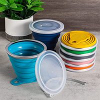 270ml Draagbare Siliconen Opvouwbare Mok Koffiebeker BPA Vrij Sport Opvouwbare Beker Buiten Reizen Opvouwbare Watermokken