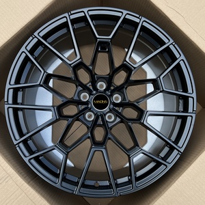Ruota ad alta resistenza cerchio in lega a raggi incrociati raso nero congelato oro 19 20 pollici ruota forgiata 5X112 in magazzino per BMW M4 CSL - Product Image 3