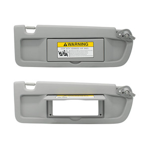 Pare-soleil Honda Civic 83280-SNA-A01ZA côté droit gris clair en PVC, pièce de toit à fixation par boucle - Product Image 2