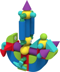 子供の教育玩具のためのDIYの小さな正方形の粒子の磁性フォームのビルディングブロック