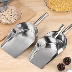 Stainless Steel Ice Scoop Set 304 Food Grade Multi Purpose Flour Sugar Grain Tea Shovel Kitchen Cooking <b>Tool</b> - Product Image 3