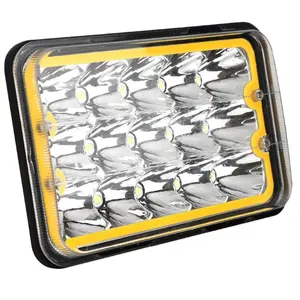 Luz Led Drl de haz Alto y Bajo para camión, 5 pulgadas, superbrillante, haz sellado, cuadrado, 4x6, para Sierra