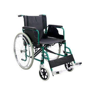 Silla de Ruedas Manual con Marco de Acero de Alto Contenido de Carbono, Plegable, Ligera y Compacta, Ruedas Traseras de 24 Pulgadas, Reposabrazos y Reposapiés Desmontables - Product Image 2