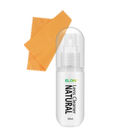 Kit de nettoyage d'objectif d'appareil photo de marque privée 50ml chiffons en microfibre liquides de nettoyage naturels pour tous les objectifs optiques d'appareil photo reflex numérique
