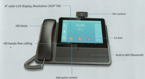 Maxcomm VoIP Video <b>Phone</b> for <b>Office</b> PSTN with Speakerphone M09R Supporting Multi-Party Audio/Video Conferencing China Origin - Product Image 5