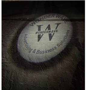 Projecteur de logo publicitaire pour entreprises, lumière LED 27W 6000lm, lampe de projection lumineuse avec logo personnalisé pour les magasins, les hôtels et les événements - Product Image 3