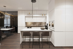 Nuevo apartamento de laca de puerta de hardware de panel cajón el plato del Gabinete de cocina - Product Image 6