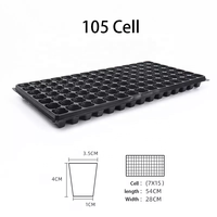 Plateau de croissance en plastique pour graines, 21 32 50 72 105 128 trous ronds pour la Germination des plantes, des légumes et des fleurs, plateau de jardin en plastique pour semis