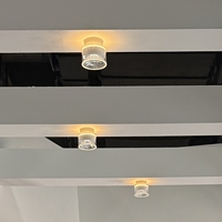 Plafonnier LED transparent à montage en surface, éclairage vers le haut et vers le bas, spectre complet, anti-éblouissement