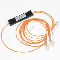 Fibretop 850/1310nm 50/125 Multimode 50/50 Rasio Kopling LC/UPC 1x2 Coupler PLC Non-Powered 1*2 Splitter Serat Optik Multimode