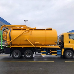 フルリモコン式いすゞギガ20m³真空式汚物タンク車360 °   イタリア製JUROP真空ポンプ搭載油圧回転クレーン - Product Image 2